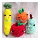 Crochet pattern - Healthy fruits