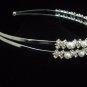 Bridal Wedding Veil Crystal Pearl Headband Tiara T02