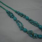 New Oliver Howlite Turquoise Beads Necklace 30" TN23