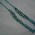New Round Howlite Turquoise Beads Necklace 30" TN22