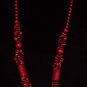 New Red Coral Howlite Turquoise Beads Necklace 33" TN19