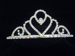 Bridal Tiara Wedding Crown Veil Swarovski Crystal T06