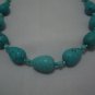 New Teardrop Howlite Turquoise Beads Necklace 17" TN17