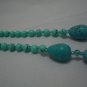 New Teardrop Howlite Turquoise Beads Necklace 17" TN17