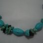 New Oliver Howlite Turquoise Beads Necklace 19" TN16