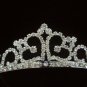 NEW Bridal Wedding Veil Crystal Heart Crown Tiara T15