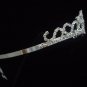 NEW Bridal Wedding Veil Crystal Heart Crown Tiara T15