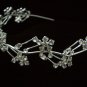 Bridal Wedding Floral Veil Crystal Headband Tiara T20