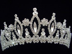 NEW Bridal Wedding Veil Crystal Crown Tiara T33