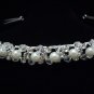 Bridal Wedding Veil Pearl Crystal Headband Tiara T44