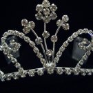 Bridal Wedding Veil Prom Party Crystal Crown Tiara T45
