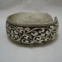 New Silver Cuff Bangle Charms Bracelet dia 2.5"