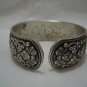 New Silver Cuff Bangle Charms Bracelet dia 2.5"