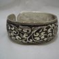 New Silver Cuff Bangle Charms Bracelet dia 2.5"