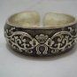 New Silver Cuff Bangle Charms Bracelet dia 2.5"