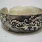 New Silver Cuff Bangle Charms Bracelet dia 2.5"
