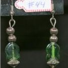 Splendid Emerald and Silver Earrings 44