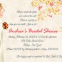 Bridal Shower Wedding Invitations FALL AUTUMN LEAF LEAVES Bride Invites