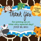 Jungle Safari Zoo Monkey Baby Shower Magnet Party Favors