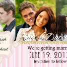 Vintage Custom Lace Save The Date Wedding Magnets Custom With Envelopes