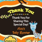 Elephant Monkey Baby Shower Magnet Party Favors