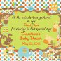 Polka Dot Monkey Owl Forest Friends Baby Shower Favors Magnets