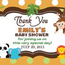 Polka Dots Jungle Safari Zoo Monkey Baby Shower Magnet Party Favors