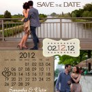 Your Color Calendar Save The Date Wedding Magnets With Envelopes Custom