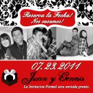 Your Color Damask Save The Date Wedding Magnets With Envelopes Custom
