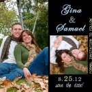 Unique Collage Save The Date Wedding Magnets With Envelopes Custom