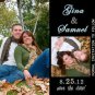 Unique Collage Save The Date Wedding Magnets With Envelopes Custom
