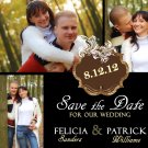 Collage Save The Date Wedding Magnets With Envelopes Custom