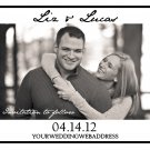Large Photo Save The Date Wedding Magnets With Envelopes Custom