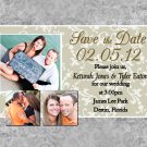 Custom Elegant Photo Collage Custom Save The Date Magnets With Envelopes
