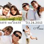 Photo Collage Custom Save The Date Magnets With Envelopes