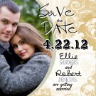 Elegant Graffiti Swirls Save The Date Wedding Magnets With Envelopes Your Color