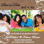 Swirls Elegant Save The Date Wedding Magnets Custom With Envelopes