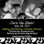 Damask Calendar Monogram Save The Date Wedding Magnets Custom With Envelopes