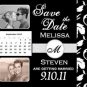 Damask Calendar Your Color Save The Date Wedding Magnets Custom With Envelopes