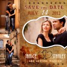 Western Cowboy Heart Country Save The Date Wedding Magnets Custom With Envelopes