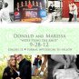 Collage Damask Save The Date Wedding Magnets Custom With Envelopes