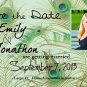 Peacock Feather Save The Date Wedding Magnets Custom With Envelopes Your Color
