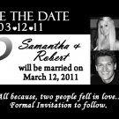 Heart Collage Save The Date Wedding Magnets Custom With Envelopes