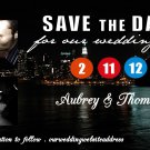 NYC New York Subway Save The Date Wedding Magnets Custom With Envelopes