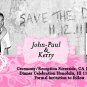 Double Hearts Save The Date Wedding Magnets Custom With Envelopes Your Color