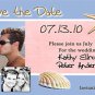 Beach Shell Starfish Save The Date Wedding Magnets Custom With Envelopes