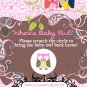 Bridal Baby Shower Scratch Off Lotto Games Favor Tickets Owl Cute Whimsical