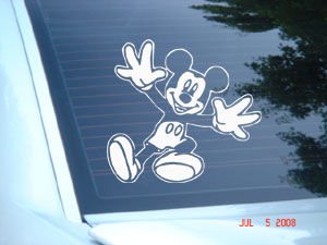 Mickey Mouse Decal Sticker 5"L