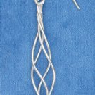 STERLING SILVER 4 STRAND WIRE TWIST FRENCH WIRE EARRINGS