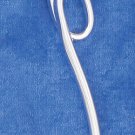 STERLING SILVER ELONGATED CURVED LINE W/ LOOP EARRING